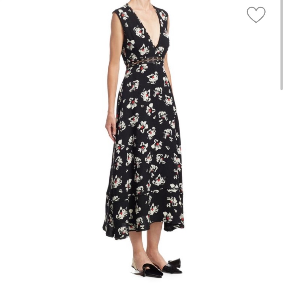 Proenza Schouler Hook-&-Eye Midi Dress / 2 Piece Set - Picture 3 of 9